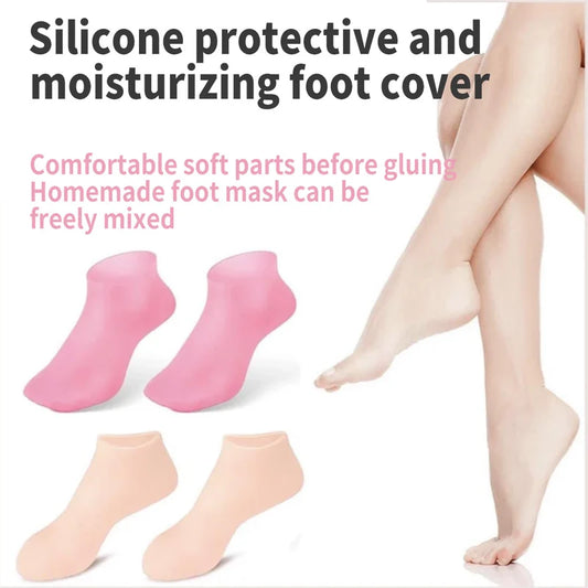 🌟 Cuidados perfeitos para os pés: meias de silicone hidratantes que vais adorar!