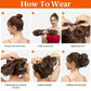 🌺Acessório para o cabelo Messy Side Comb Clip In Bun🌺Promoção em destaque🌺