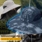 Chapéu de sol profissional para atividades ao ar livre , com aba larga e proteção UPF 50+, design respirável, proteção contra o sol e insetos — a escolha ideal para caminhadas de verão 🥾