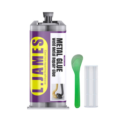 🥳💞Mais de 50 mil unidades vendidas!🚗💨 50% DE DESCONTO! Cola de reparação para metais – Repara tubos de escape, tubos metálicos e muito mais. Seca à temperatura ambiente – pode lixar, perfurar e pintar após a secagem! 🌟💪