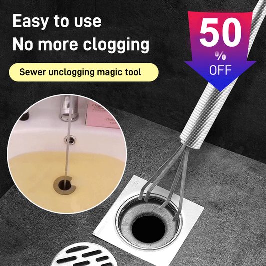 🔥Desentupidor de esgotos de quatro pontas para uso doméstico