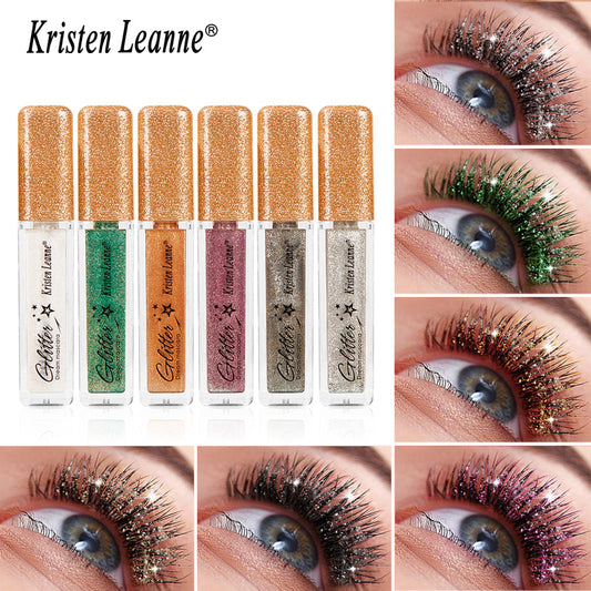 🥳2026 HOT SALE🥳💞Mais de 50.000 vendidos!🌈✨ Compre 1, ganhe 1 grátis! Rímel de glitter - à prova d'água, à prova de manchas, com brilho de estrela. Perfeito para festivais e festas. 🦄💃