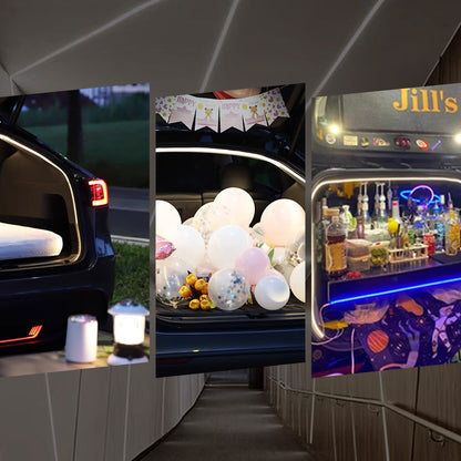 Tira de luz para la lámpara decorativa del maletero del coche
