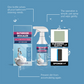 Kit de spray de limpeza completa para sujeira e manchas de banheiro