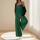👗☁️ Macacão de praia descontraído com alças finas e perna larga – 50% DE DESCONTO! Leve, arejado, perfeito para dias quentes e férias. 🔥🌊
