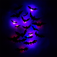 📢 📢 Desconto de 50 % no último dia🦇Decoração de Halloween: aplique de parede LED 3D em forma de morcego