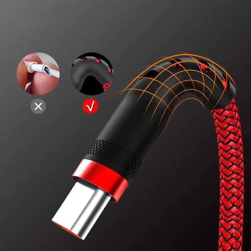 Cable de carga rápida prolongado y duradero