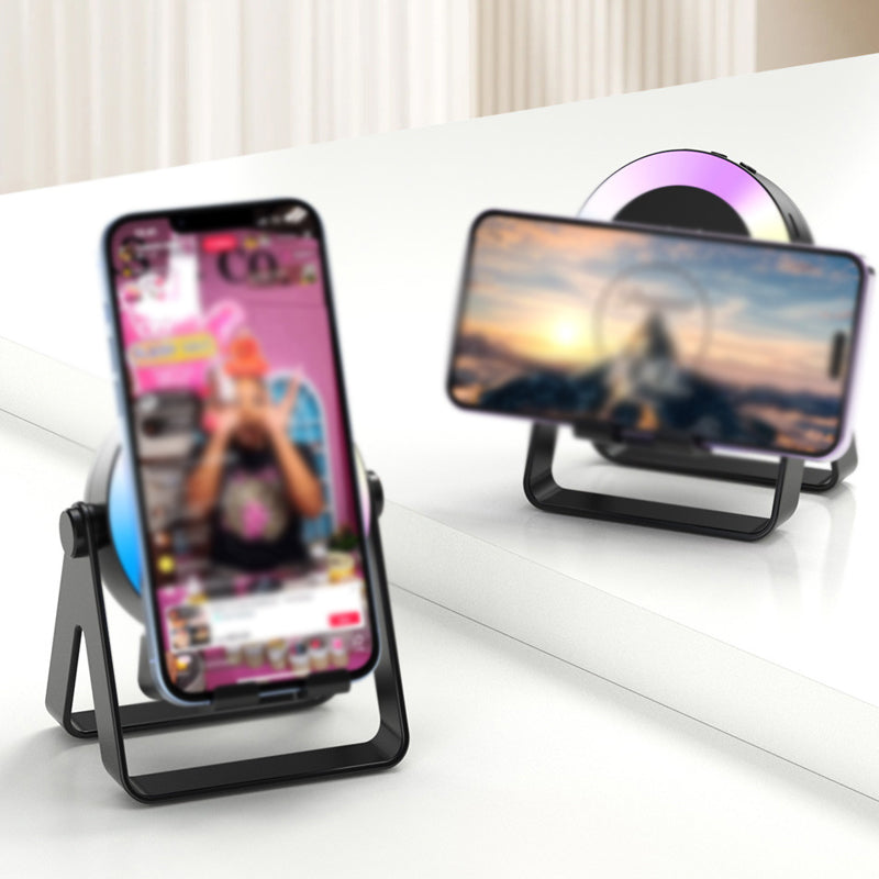 📱 🔊 2025 Nuevo soporte multifuncional 4 en 1 para teléfono móvil con altavoz Bluetooth