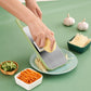 📢 50% DE DESCONTO AGORA! 🔪 Picador de cozinha multifuncional com proteção para as mãos – 5 lâminas, base antiderrapante e corte rápido de legumes 🥕⚠️📦
