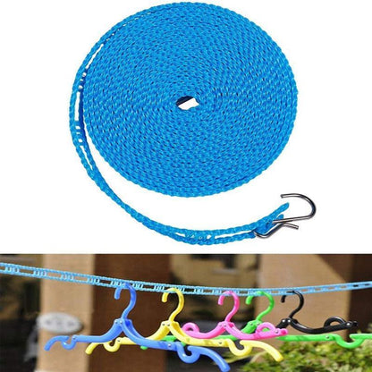 ⏰🌬️ Corde à Linge Coupe-Vent & Antidérapante – Séchage Rapide, Accroche Sécurisée & Installation Facile ☀️