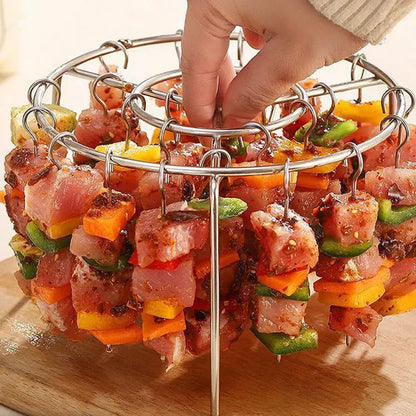 🎄🔥Conjunto de grelha para assar e fritadeira de ar multifuncional em aço inoxidável 316