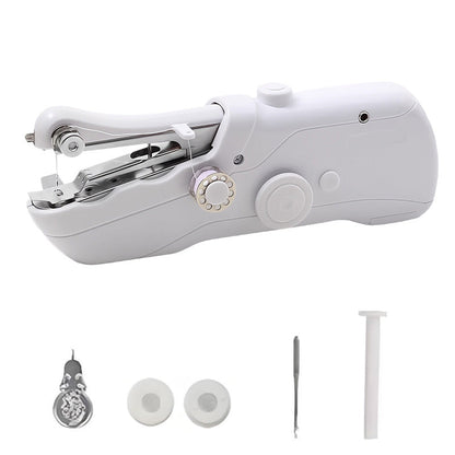 🧵Mini-máquina de costura elétrica – Leve, portátil e fácil de usar!✨