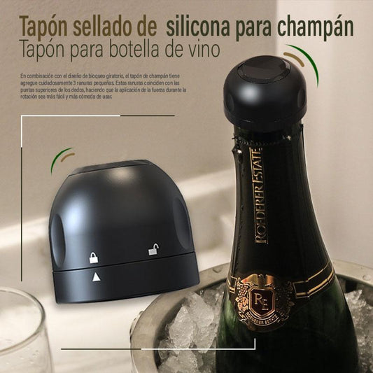 🍷Rolha de vinho com fecho, em silicone de qualidade alimentar ✨Vedação hermética, preserva o sabor do vinho 🎁