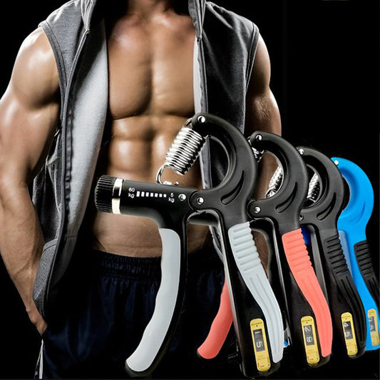 💪 Treinador de força de preensão ajustável – 5 níveis, contador LCD, design portátil 🔋