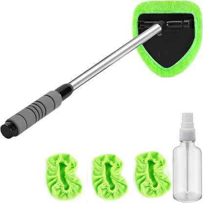 💞Mais de 50 mil unidades vendidas! 🚗🧽 50% de desconto! Ferramenta extensível para limpeza do pára-brisas – cabeça giratória a 180°, pega antiderrapante, almofadas laváveis. Alcança todos os cantos e limpa sem deixar marcas com menos esforço! 🛡️💪