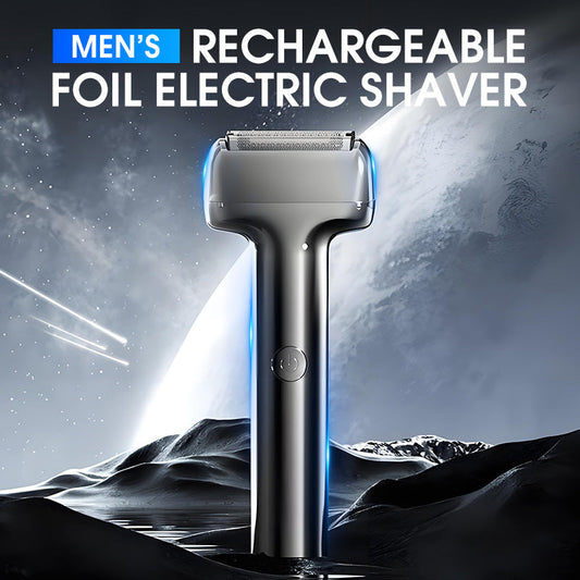 🪒50% DE DESCONTO AGORA! Máquina de barbear elétrica recarregável para homem – Barbeado rente e eficiente, máquina de barbear portátil sem fios, para uso a seco ou molhado, ideal para os cuidados diários
