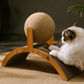 🐱 50% DE DESCONTO! 🧶 Bola para arranhar natural em sisal – Oca, giratória e de dupla face – Protege os seus móveis enquanto diverte o seu gato 🌿