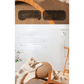🐱 50% DE DESCONTO! 🧶 Bola para arranhar natural em sisal – Oca, giratória e de dupla face – Protege os seus móveis enquanto diverte o seu gato 🌿