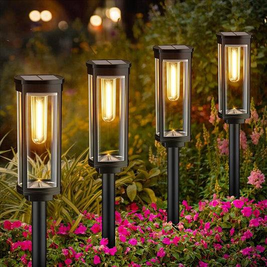 ☀️ DESCONTO DE 50% POR TEMPO LIMITADO! ✨ Luzes solares para caminhos exteriores – Painel monocristalino, autonomia de 14 horas, design retro 🏡