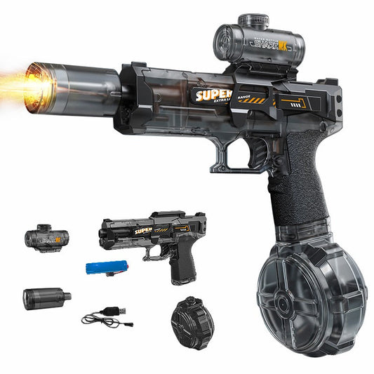 🥳 2026 venda quente 🔫Pistola de água elétrica - luzes LED sincronizam com cada tiro, recarregáveis e de alta capacidade. Resistente a salpicaduras, diversão sem fim para piscina e quintal.  ⚡💦