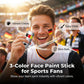 Caneta de pintura facial com a bandeira nacional para adeptos desportivos