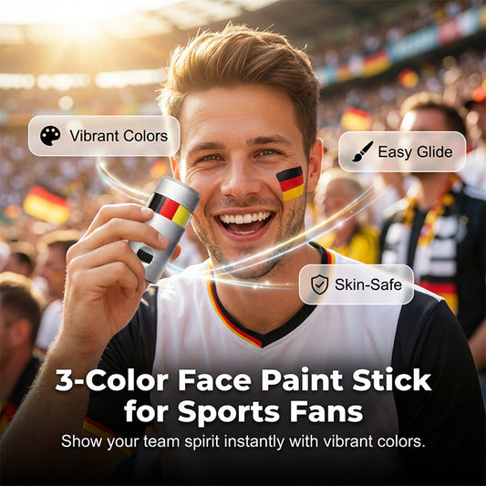 Caneta de pintura facial com a bandeira nacional para adeptos desportivos