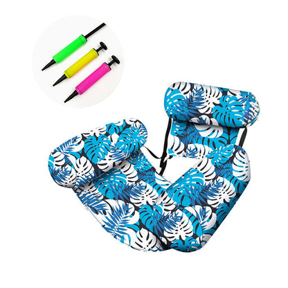 💺 50% DE DESCONTO AGORA! 🌴 Cadeira flutuante insuflável – Padrão tropical e ultraleve, 260 g 🌊