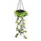 🍃💡Candeeiro solar em forma de cesto suspenso com vegetação artificial – LED branco quente à prova de água🔥
