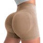 🥳PROMOÇÃO QUENTE DE 2026🥳Shorts de fitness sem costura na cor pêssego – Cintura alta com efeito modelador da barriga e efeito lifting no bumbum. Respiráveis e resistentes a agachamentos. Perfeitos para ioga ou uso diário. 🧘‍♀️✨