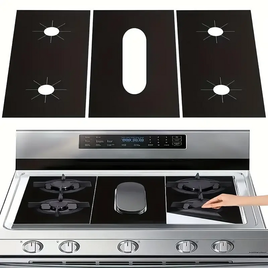🍳 50% DE DESCONTO! 🧽 Tapetes reutilizáveis para proteger o fogão – resistentes ao calor, fáceis de limpar e antiderrapantes – perfeitos para fogões a gás e para uma cozinha limpa ✨