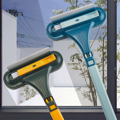 🔥 Oferta de duração limitada-Escova de limpeza polivalente 2 em 1 para mosquiteiros de janelas