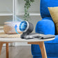 🌀  💨  Ventilador flexível de 5 velocidades – Compacto, potente, recarregável e frescor nômade – Perfeito para escritório, casa ou viagens 🔘