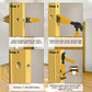 🛠️ DESCONTO DE 50% POR TEMPO LIMITADO! 🚪 Ferramenta profissional para instalação de trancas de porta – Guia de encaixe preciso, ABS resistente, ajustável 🔨