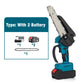 🔥Limited-Time Promotion: 50% OFF🔥 6-inch Cordless Mini Chainsaw with 2 Batteries