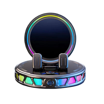 📱 Suporte RGB para telemóvel no carro ✅ Fixação automática e carregamento sem fios | Condução segura com uma só mão 🚗