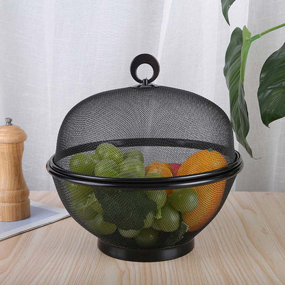 🧺 PROMOÇÃO LIMITADA: 50% DE DESCONTO! 🍇 Cesto de fruta fechado com tampa – Malha respirável, função de escorrimento ✨