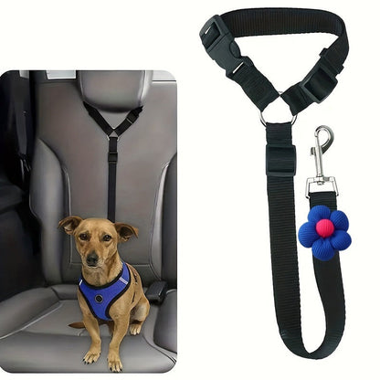 Cinto de segurança para cães e trela de passeio 2 em 1