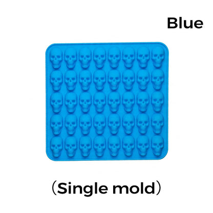 Conjunto de moldes de silicone para caveiras com conta-gotas