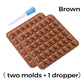 Conjunto de moldes de silicone para caveiras com conta-gotas