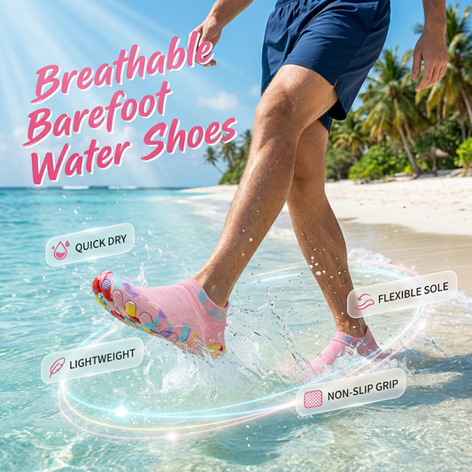 ⚡ 50% de desconto!   🏖️  Sapatilhas de água ligeiras de pés descalzos – antiderrapantes, rápidas e perfeitas para praia e fitness 💦
