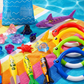 Set de brinquedos submarinos de natação e mergulho para crianças