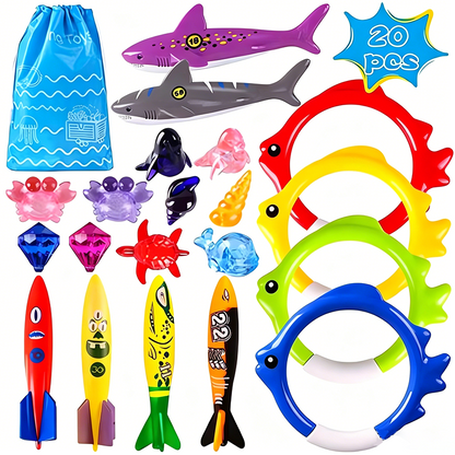 Set de brinquedos submarinos de natação e mergulho para crianças