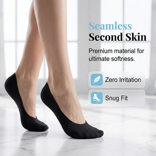 🧦❄️ Meias invisíveis frescas de corte baixo das mulheres - respiráveis, invisíveis, antiderrapantes e confortáveis ✨✅