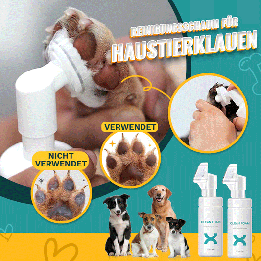 🐾🧼 Espuma de limpeza para patas de animais de estimação 🐶🐱