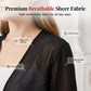 📢📢50% DE DESCONTO!! ⏰ Top feminino de chiffon com laço à frente – Transparente, curto e elegante – Peça essencial para o verão, ideal para usar em camadas e proteger do sol 🍃