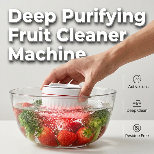 🔥🔥Máquina portátil para limpeza de frutas e legumes