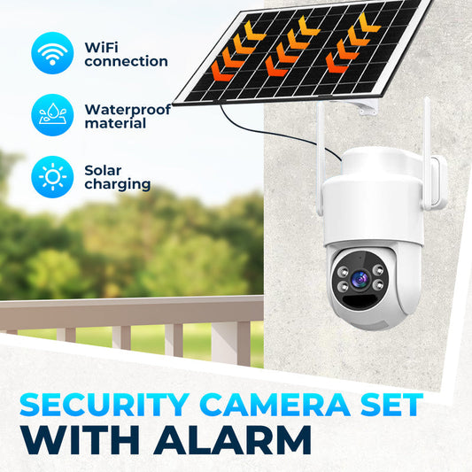 🔥🔥Câmera de segurança sem fio a energia solar com alarme