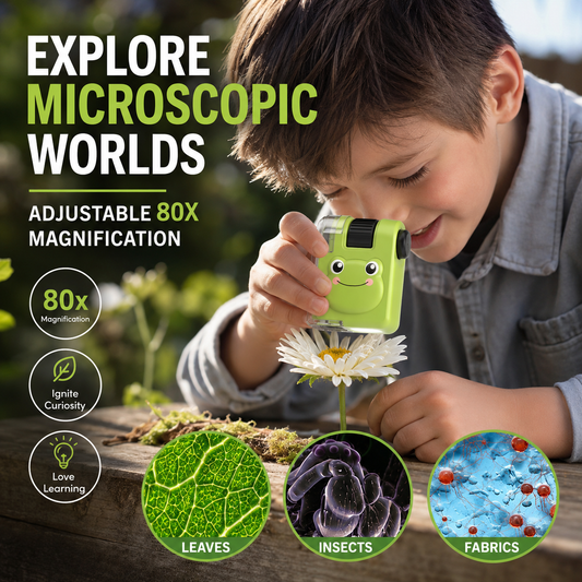 🔥 Rapidamente esgotado – desconto de 50% 🎁 Microscópio portátil para crianças