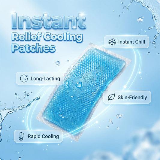 ❄️  Desconto Dia das Crianças 🔥Patches de gelo de resfriamento instantâneo - Relaxe instantaneamente, fique fresco por horas!   🧊😎  Rápido alívio da febre, recuperação do treino e conforto de verão - apenas descascar, pegar e sentir o congelamento.   🌞💙