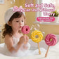 🍭 Bomba de banho de Lollipop fofo reutilizável 🧼 Bola de banho de bolha colorida para tempo de banho divertido 🛁